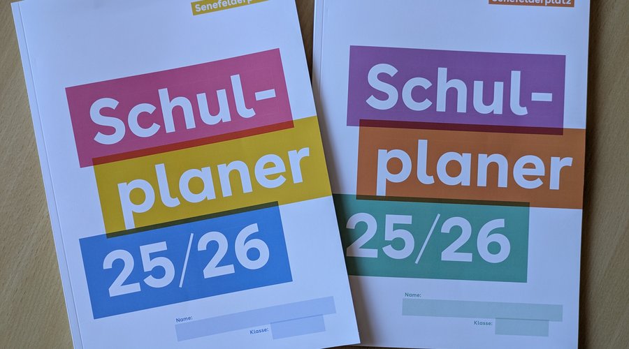 Das sind unsere neuen Schulplaner im aktuellen Design...so bunt und vielfältig wie wir.